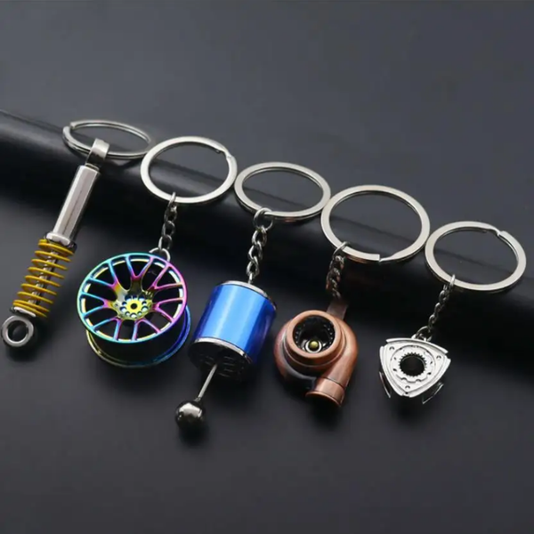 5 Pcs Set Metal Keychains Mix Designs