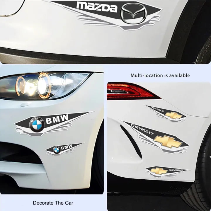 Bumper Car Sticker 4 Pcs Set