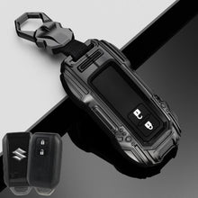 Load image into Gallery viewer, Suzuki 2 Button Key (Baleno, Brezza, S Cross, Swift, Ignis) Premium Batman Metal Alloy Keycase with Holder &amp; Rope Chain