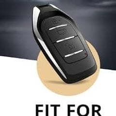 Mahindra XUV500 Key Luxury Metal Alloy Leather Keycase with Holder & Rope Chain