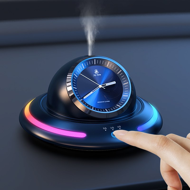 Smart Diffuser 3in1 Metal Alloy Perfume Aromatherapy with Lights & Clock