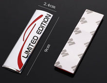Load image into Gallery viewer, 3D Limited Edition v4.0 Metal Sticker Decal Grey (9x2.3 cm)