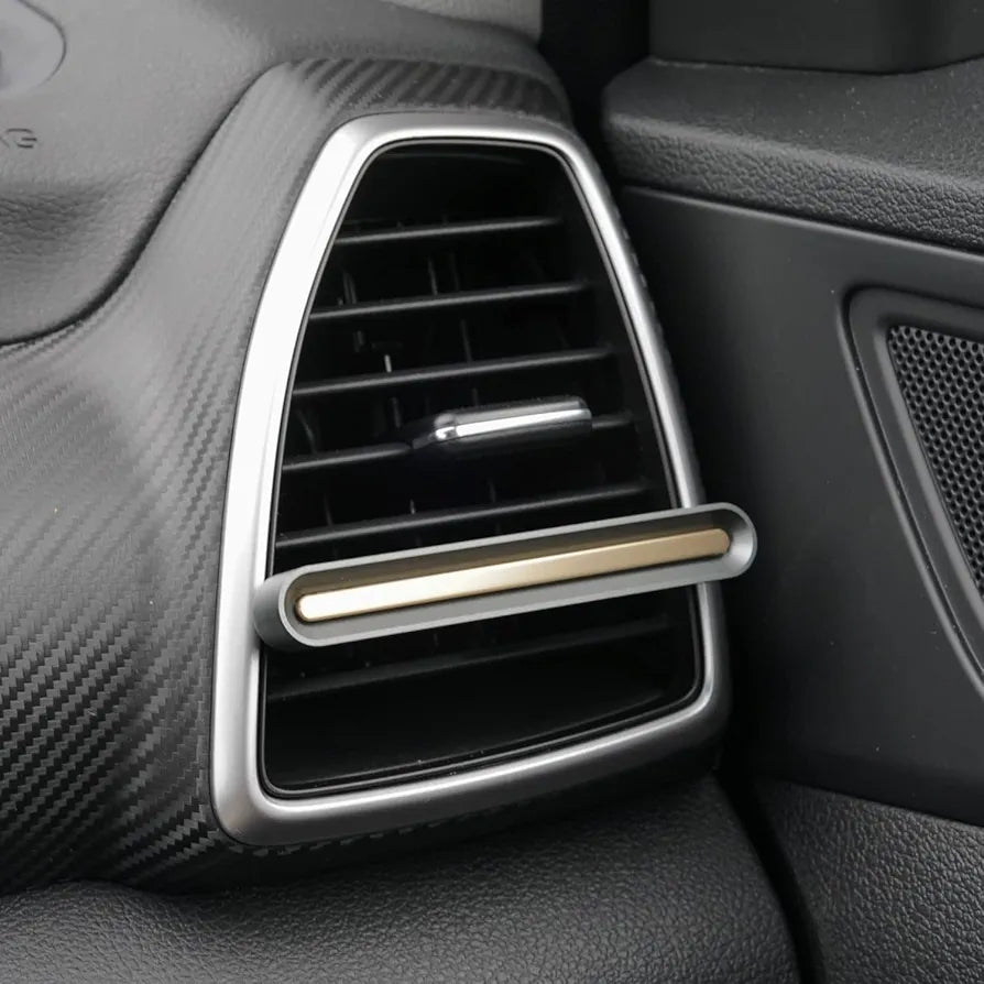 Metal Car Air Freshener - Automotive Fragrance Diffuser - Vent Clip with a Scent Stick for a Vehicle - Magnetic