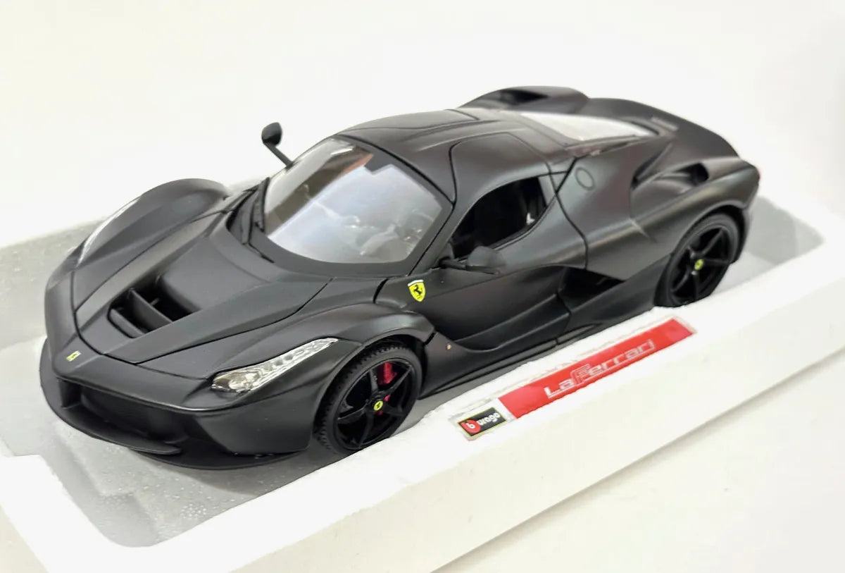 Ferrari LaFerrari Black 1:18 Licensed Bburago Diecast Scale Model