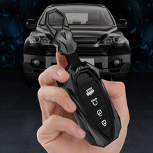 Load image into Gallery viewer, Hyundai Verna/i20 4 Button Keyless Push Button Key Premium Batman Metal Alloy Keycase with Holder &amp; Rope Chain