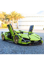 Load image into Gallery viewer, Lamborghini Green Technical Version Building Blocks Car 1258 Pcs, 1:14 Scale