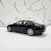 Load image into Gallery viewer, Mercedes S Class S600L Black Metal Diecast Car 1:22 (20x8 cm)