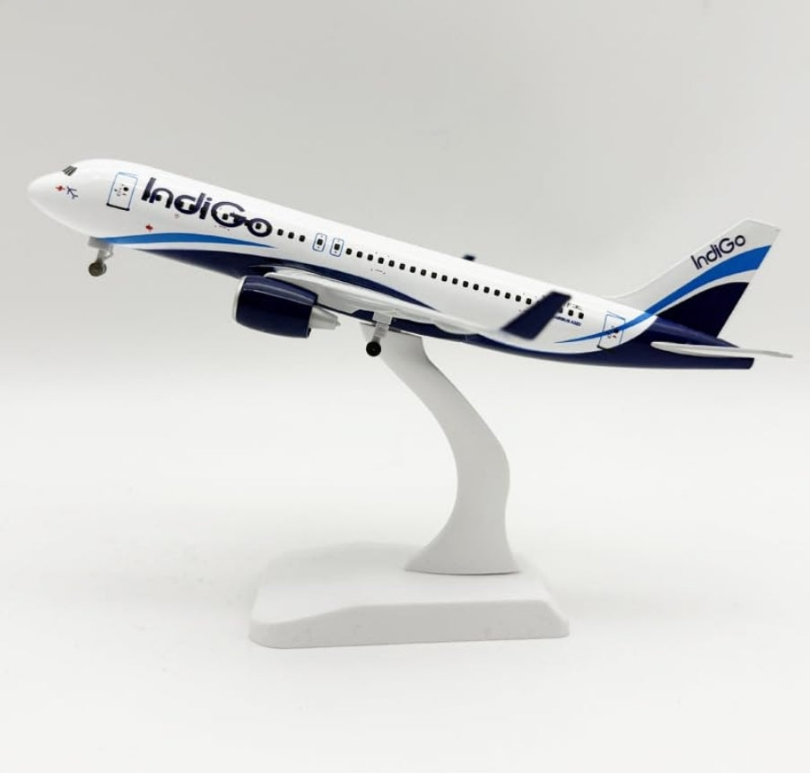 Indigo A320 Aeroplane Diecast Model 20 CM