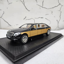 Load image into Gallery viewer, Mercedes Maybach S680 Limo Black Metal Diecast Car 1:24 (20x8 cm)