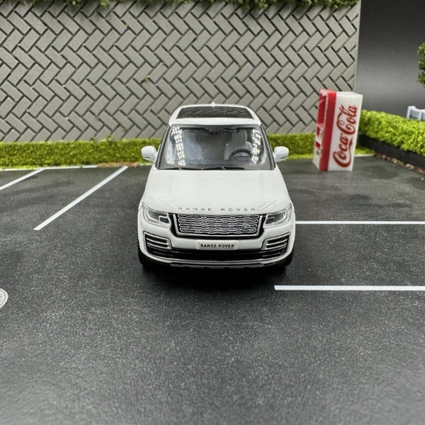 Range Rover Autobiography 50th Anniversary Edition White 1/64 Alloy Model Car