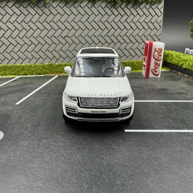 Range Rover Autobiography 50th Anniversary Edition White 1/64 Alloy Model Car