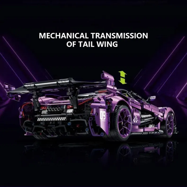 Mclaren P1 GTR Technique Version 3568 Pcs, 1:8 Scale Building Blocks Car