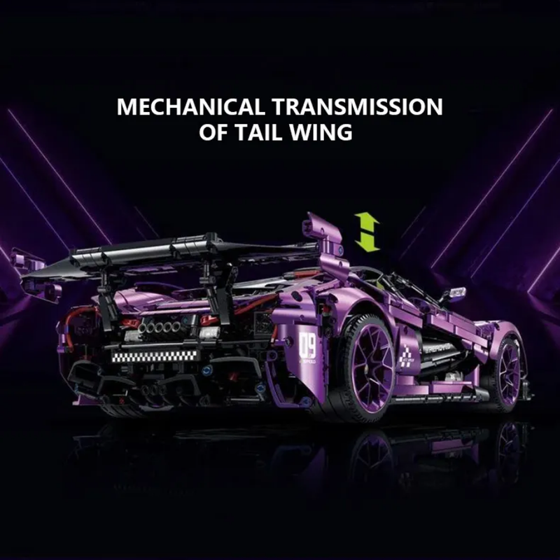 Mclaren P1 GTR Technique Version 3568 Pcs, 1:8 Scale Building Blocks Car