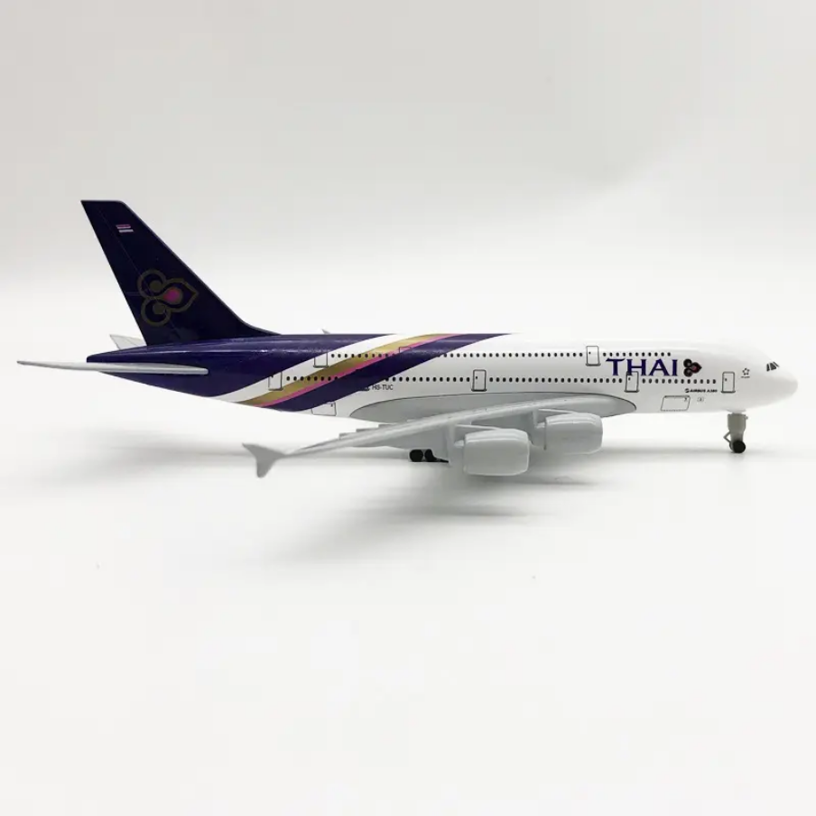 Thai Airways A380 Aeroplane Diecast Model 20 CM