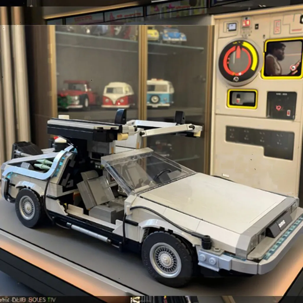 Back To The Future Time Machine 1872Pcs Building Blocks Car