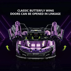 Mclaren P1 GTR Technique Version 3568 Pcs, 1:8 Scale Building Blocks Car