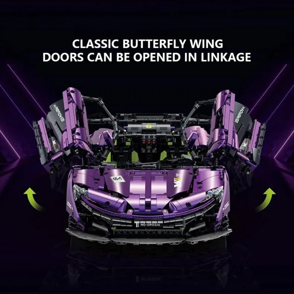 Mclaren P1 GTR Technique Version 3568 Pcs, 1:8 Scale Building Blocks Car