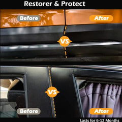 Kaarr Trim & Tyre Wax with Premium Applicator Refillable Sponge