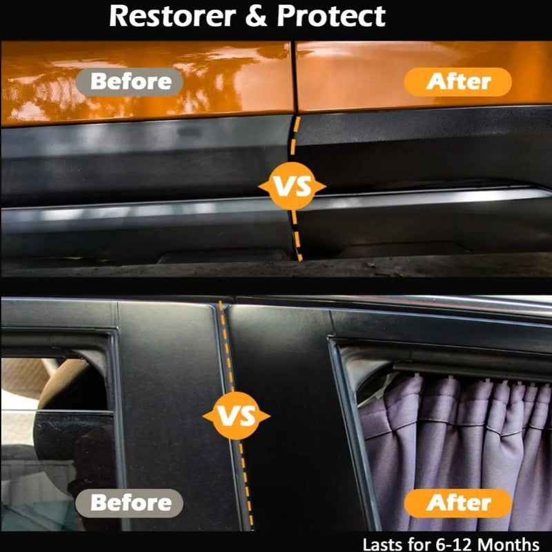 Kaarr Trim & Tyre Wax with Premium Applicator Refillable Sponge