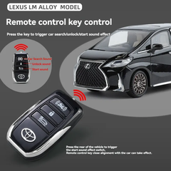 Lexus LM300 with Key Remote Metal Diecast Car 1:24 (20x8 cm)
