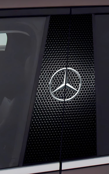 Door Pillar Brand Logo Car Stickers 2 Pcs Set