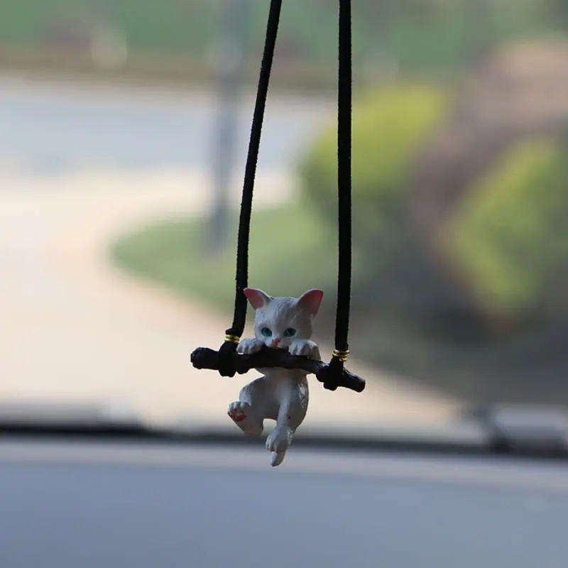 Cute Cat Resin Pendant Hanging