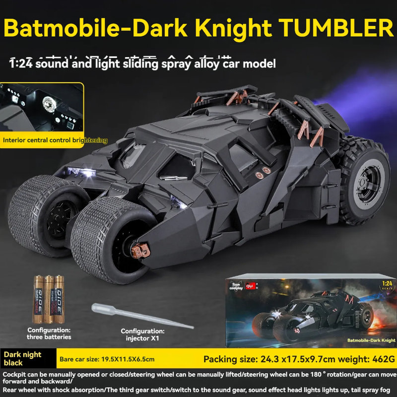 Batmobile Tumbler Dark Knight Metal Diecast Car 1:24 (20x8 cm)