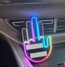 Load image into Gallery viewer, 3in1 Multicolor Car Finger Gesture Light with Remote Signs Gesture Light Car Rear Window Lamp