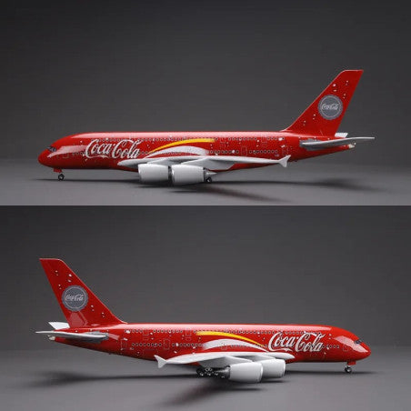 Coca Cola A380 Aeroplane Diecast Model 30 CM