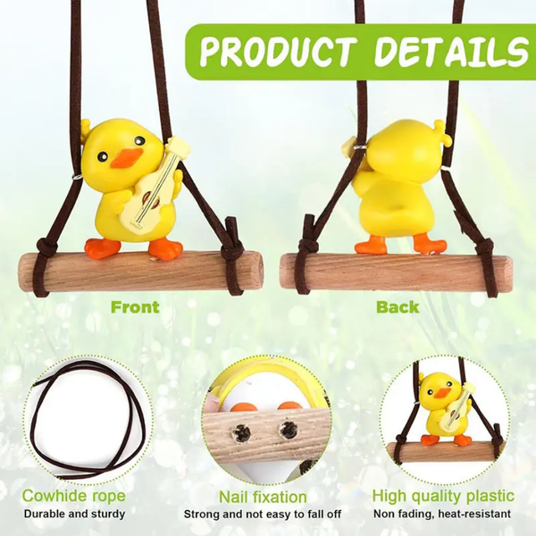 Swinging Duck Cute Animated Hanging