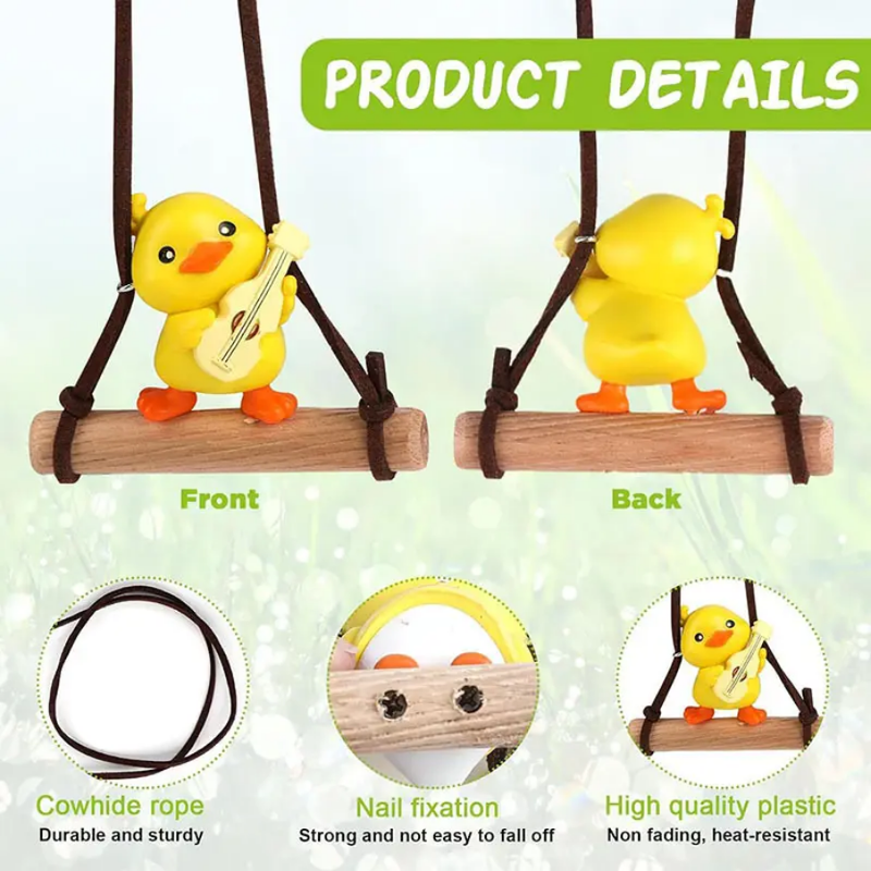 Swinging Duck Cute Animated Hanging