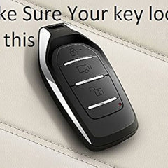 Mahindra XUV500 Key Luxury Metal Alloy Leather Keycase with Holder & Rope Chain