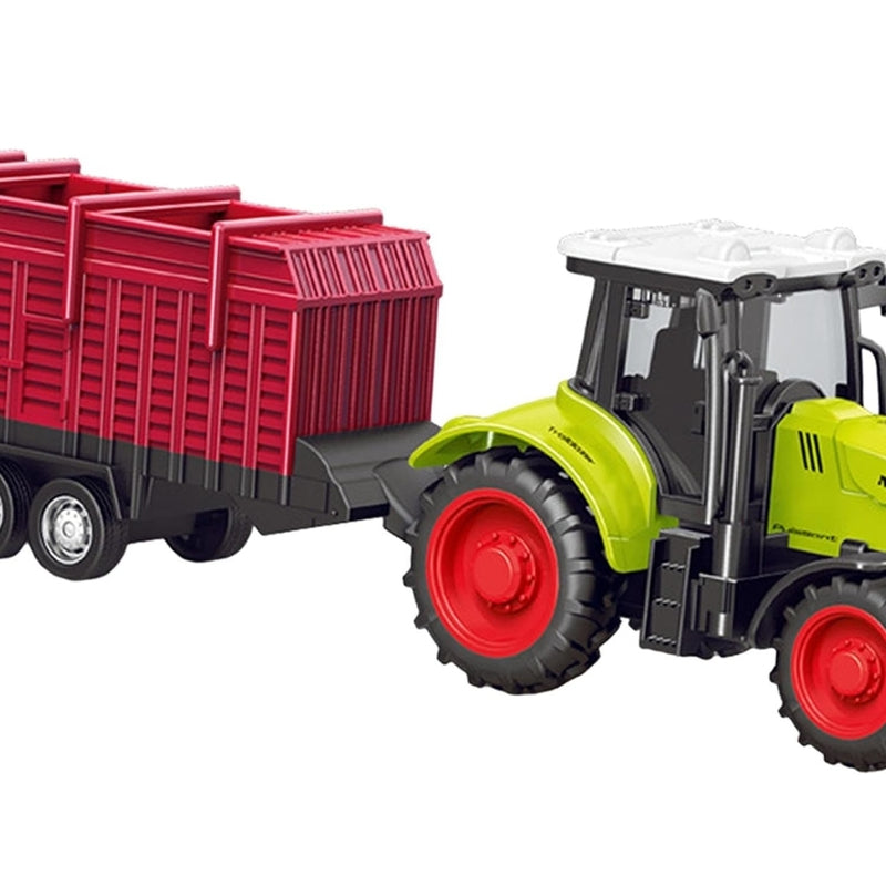 Tractor Trolley Red Model