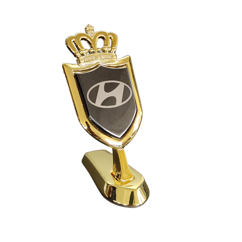 3D Bonnet Car Logo Gold