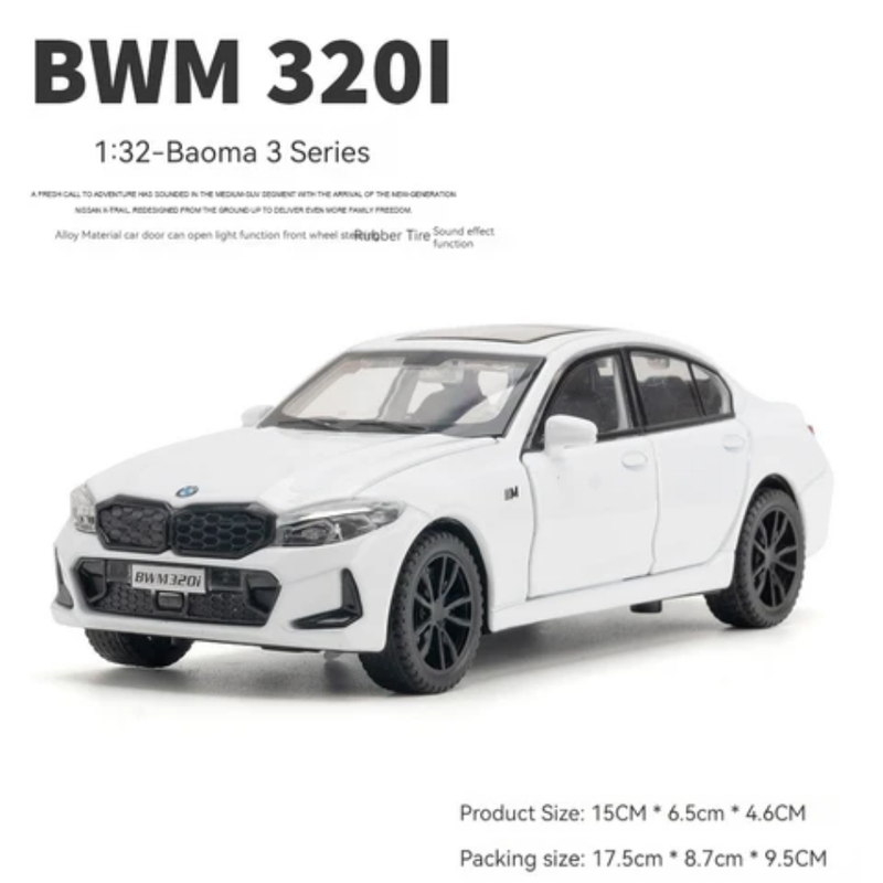 BMW 320i Metal Diecast Car (16x5 cm)