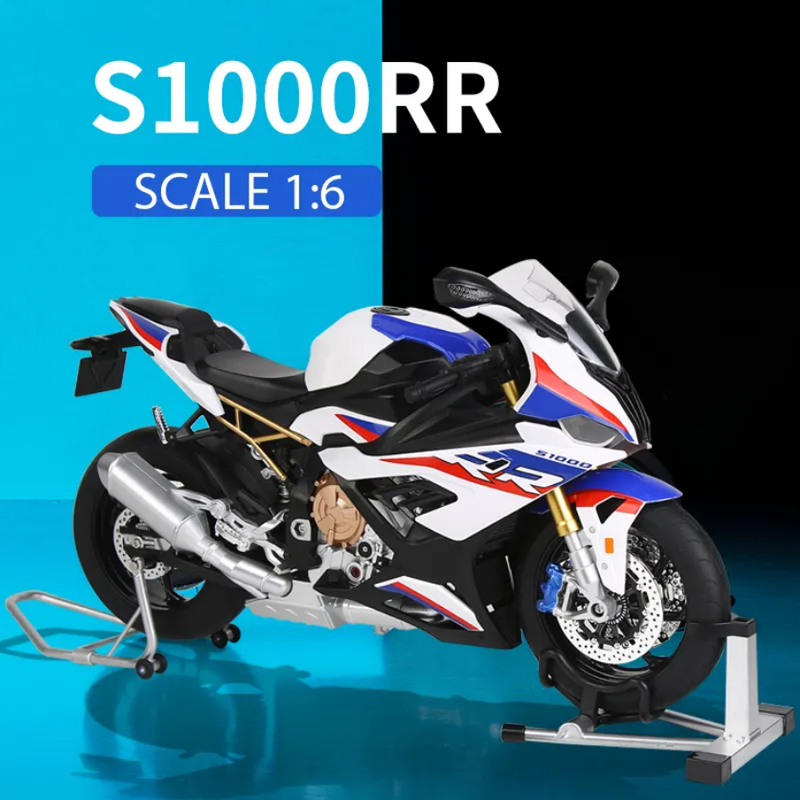 BMW S1000RR 1:6 Key Smoke Diecast Alloy Model Bike