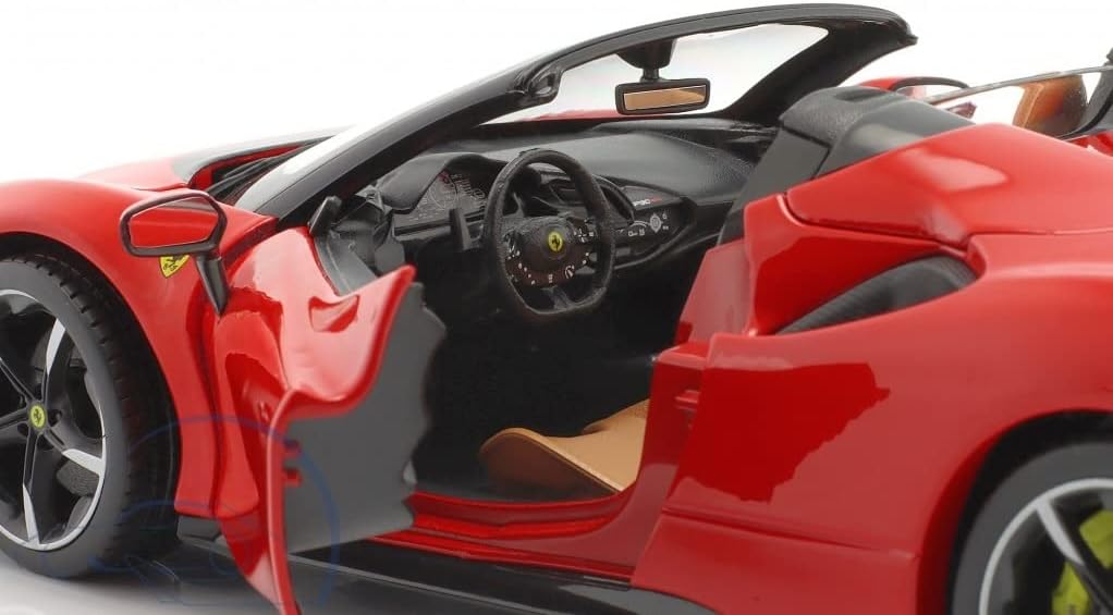 Ferrari SF90 Spider Red 1:18 Licensed Bburago Diecast Scale Model