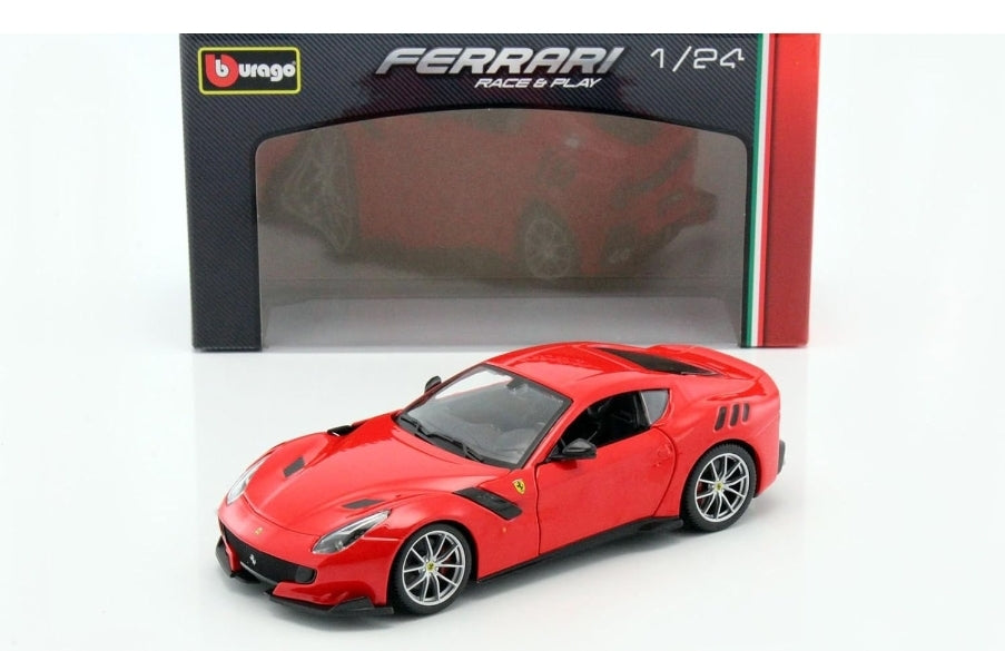 Ferrari F12tdf Red Licensed Bburago 1:24 Diecast Scale Model