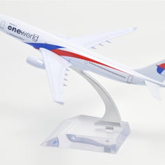 Malaysia One World A330 Aeroplane Diecast Model 16 CM