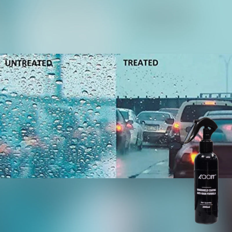 Kaarr Glass & Windshield Coating | Anti Rain Formula l Water Droplets Remover