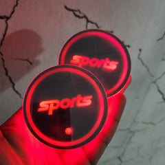 LED Car Cup Holder Lamp Light 2 pcs