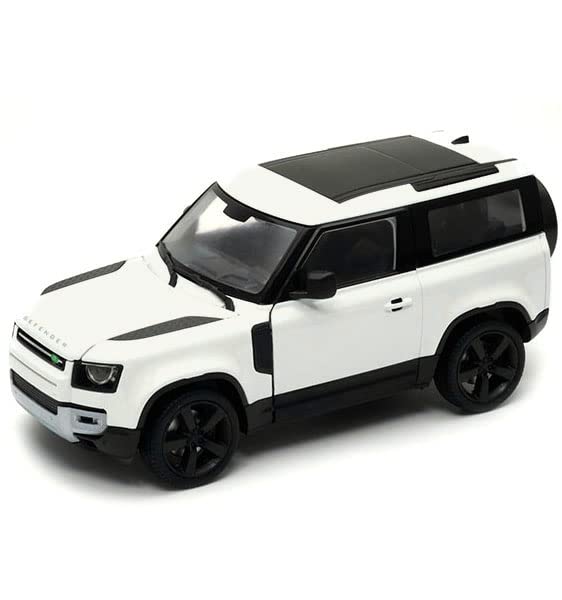 Defender 90 White Licensed Welly 1:24 Diecast Scale Model
