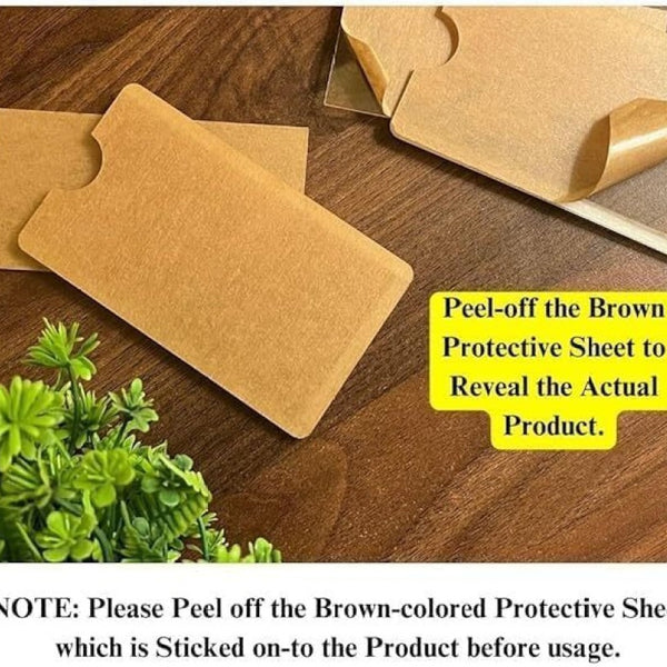 4 Pcs Set, Car Windshield Sliding Fastag Holder Transparent With Double Tape High Quality