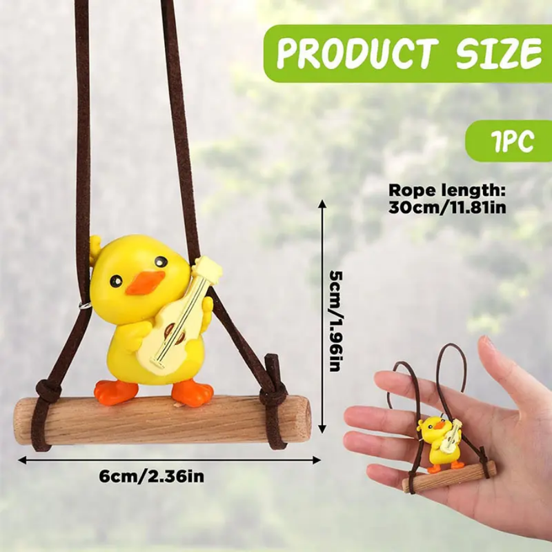 Swinging Duck Cute Animated Hanging