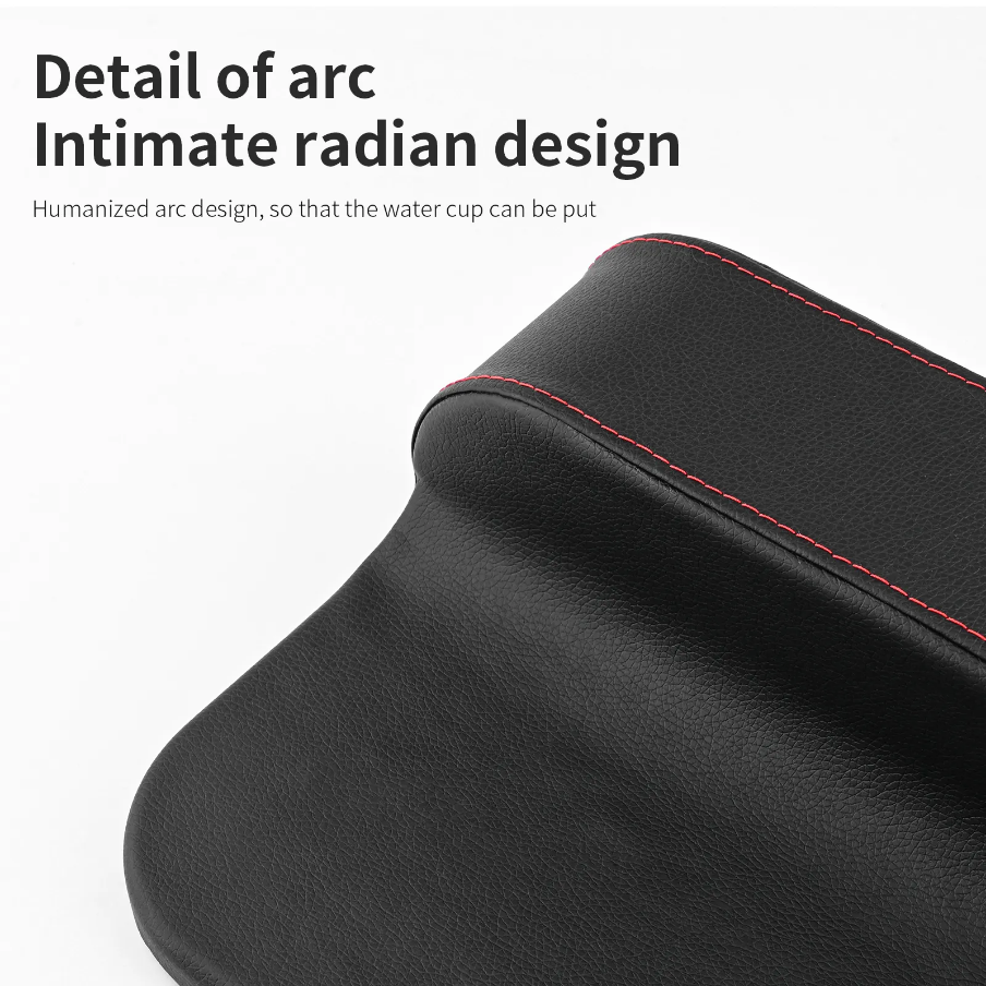 Car Universal Leather Seat Gap Filler Organiser Cup Holder