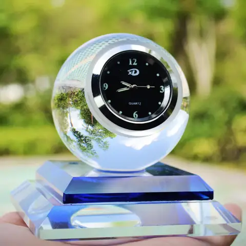 Crystal Ball Clock Car Perfume Heavy