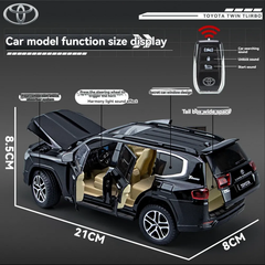 Land Cruiser with Key Remote Metal Diecast Car 1:24 (20x8 cm)