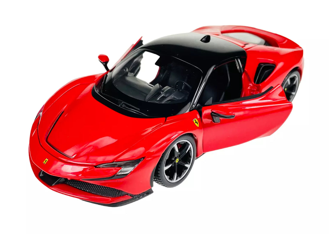 Ferrari SF90 Stradale Red Licensed Bburago 1:24 Diecast Scale Model