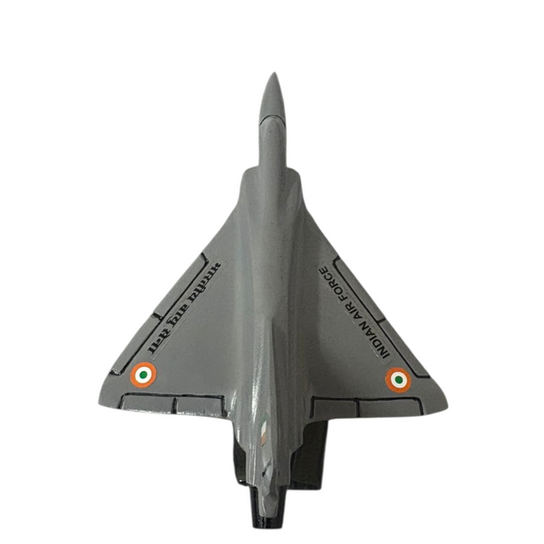 Mirage Aircraft Aluminium Coated Diecast Model 8 Inches