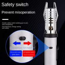 Load image into Gallery viewer, Jet Lighter, Direct Impact Lighter Inflatable with Flame Locking Function, Refillable Jet Flame Windproof Torch Lighter for BBQ, Stove, Candle, Kitchen Cooker, Camping